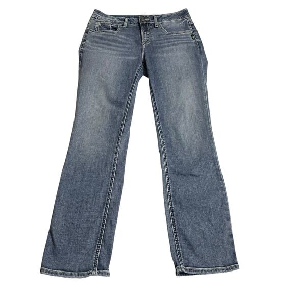 Silver Jeans Womens Jeans Size 30 Suki Straight Mid Rise Zip Fly Blue Denim Jean - Picture 1 of 10
